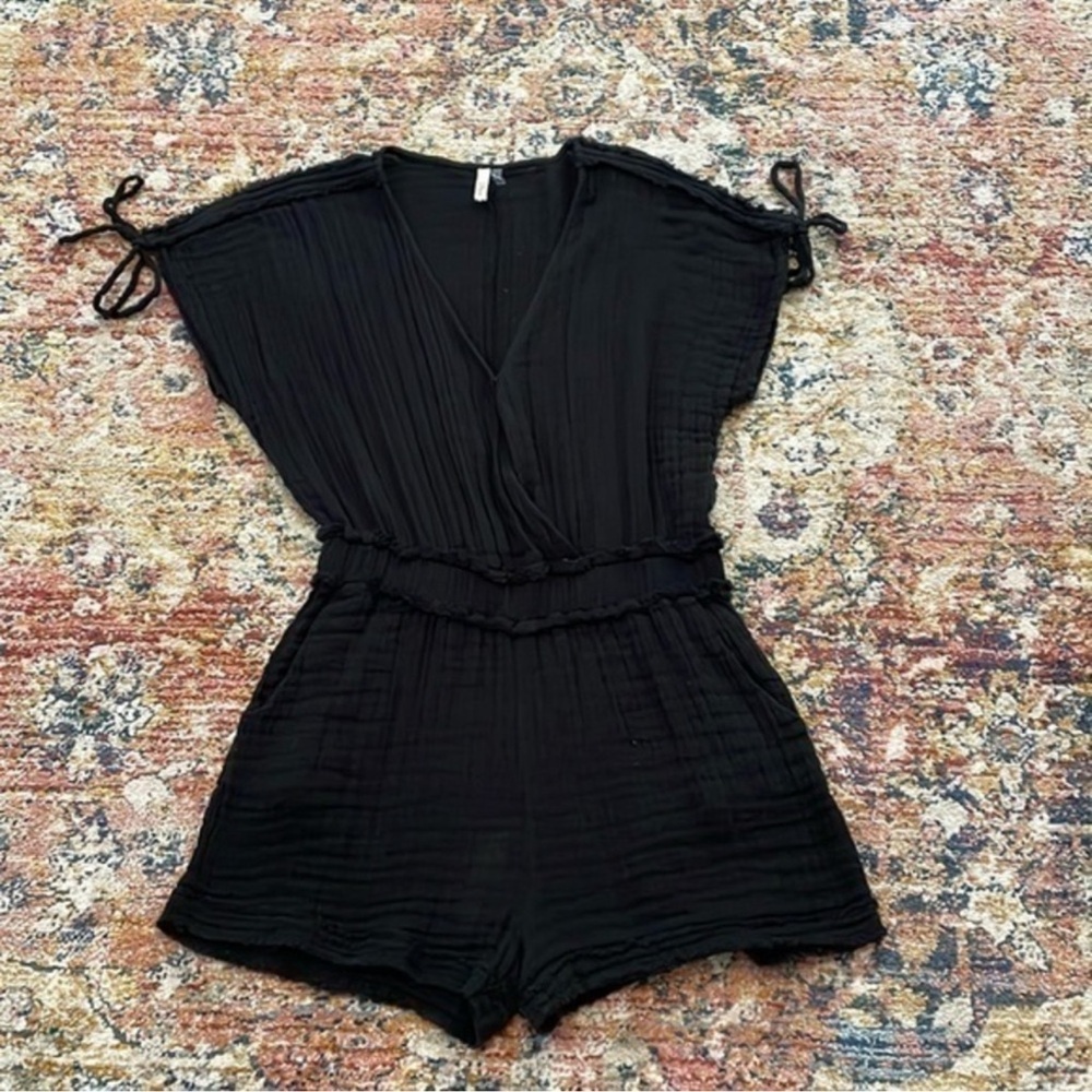 Elan Gauzy Beach Romper